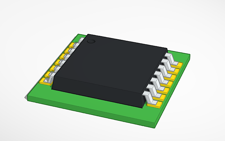 3D design el chip - Tinkercad