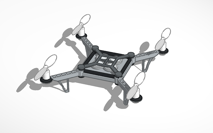 3D design drone frame - Tinkercad