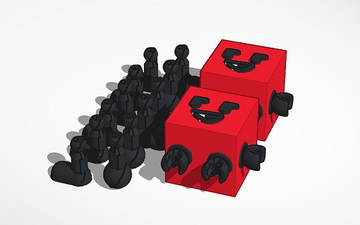 3D design Blocky figure. - Tinkercad