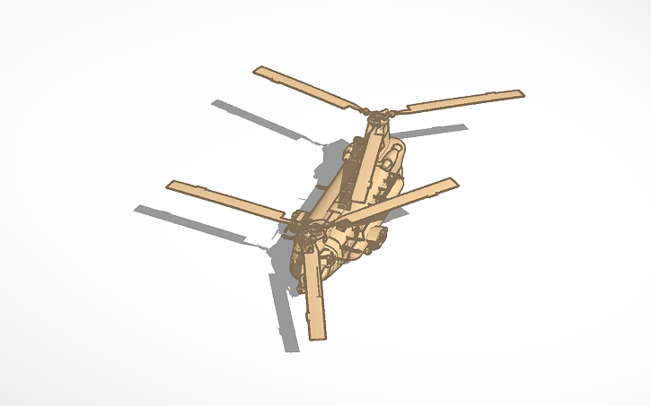 3D design Chinook - Tinkercad