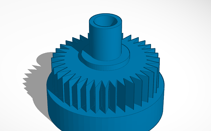 3D design roda dentada - gear - Tinkercad