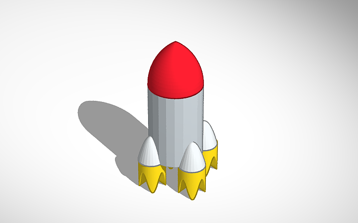 3D design ROKET - Tinkercad