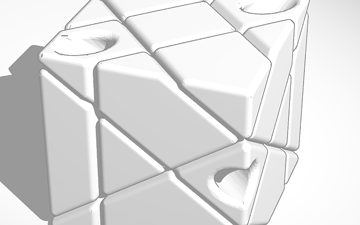 3D design Shape-Shifting Rubik's cube - Assembled - Tinkercad