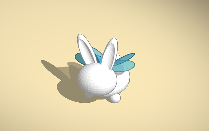 3D design bunny - Tinkercad