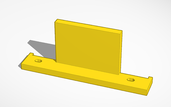 3D design (V1, Test 6, Print) Vib Support - Tinkercad