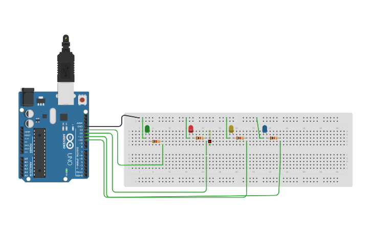 Circuit design Sizzling Elzing - Tinkercad