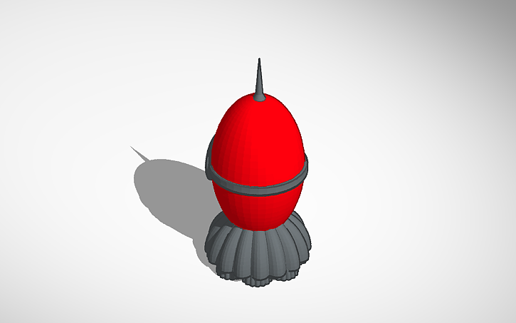 3D design Rocket - Tinkercad