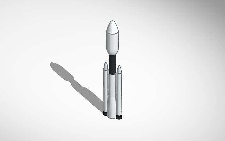 3D design The cool rocket - Tinkercad