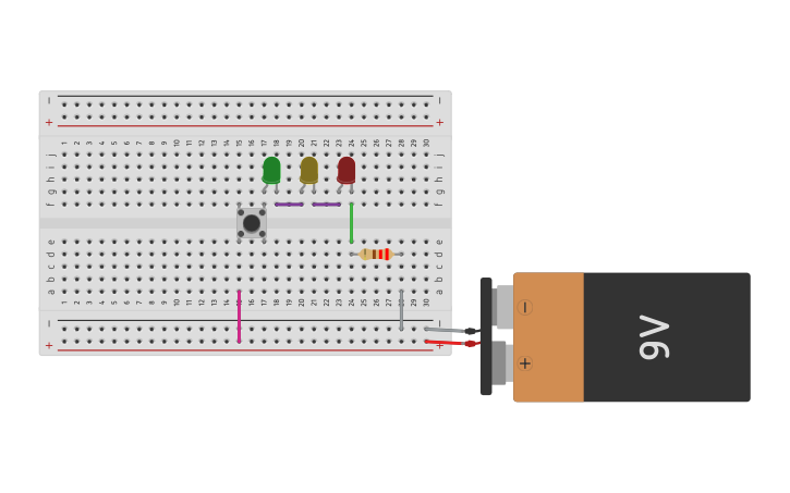 Circuit design SERIES WITH SWITCH - Tinkercad