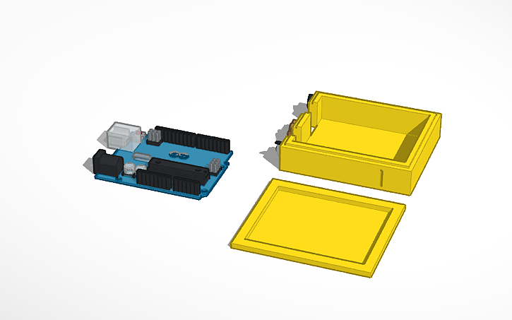 Arduino Project Box 3d Design 3D design Arduino uno box - Tinkercad