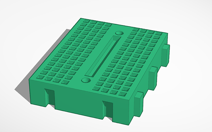 3D design Tiny Breadboard - Tinkercad