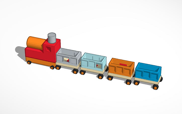 3D design TRAIN - Tinkercad