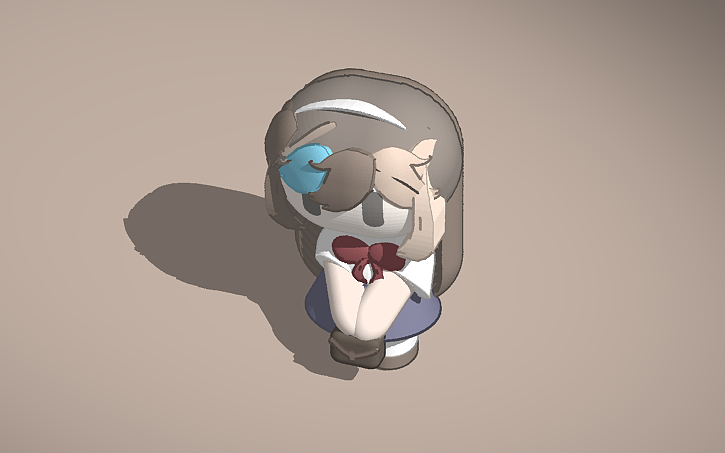 3D design my anime character name - mia - Tinkercad
