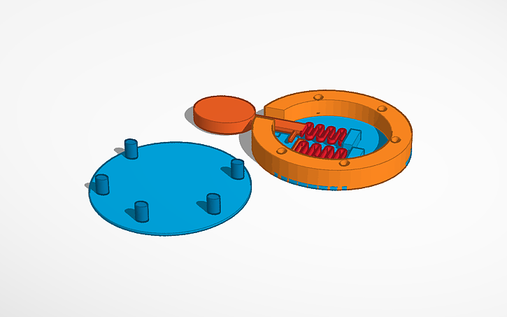 3D design Clicker Fidget - Tinkercad