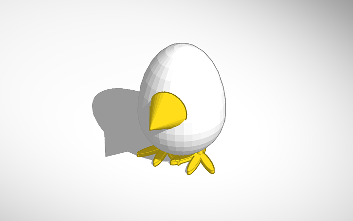3D design egg - Tinkercad