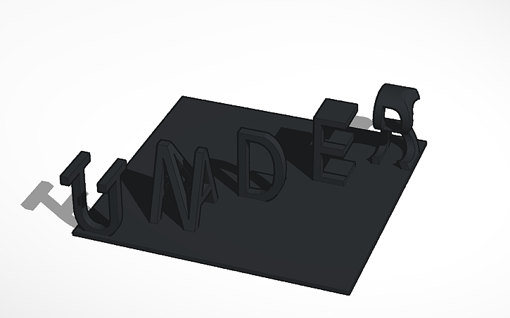 3D design Undertale - Tinkercad