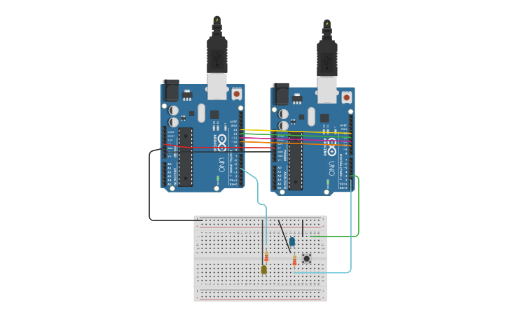 Circuit design SPI - Tinkercad