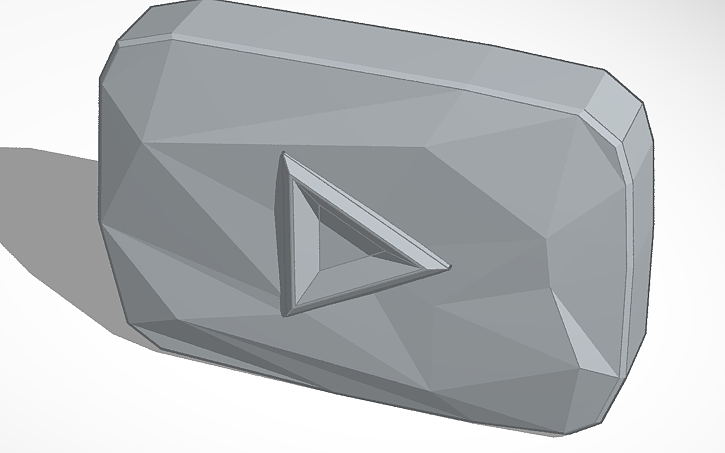 3D design Diamond play button - Tinkercad