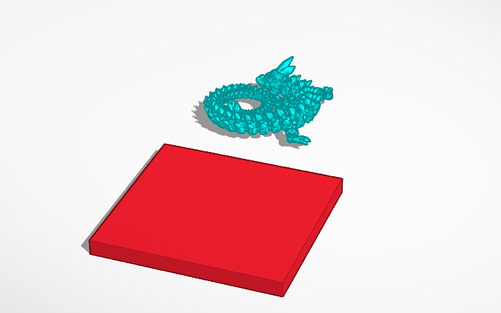 3D design Articulated Dragon - Tinkercad