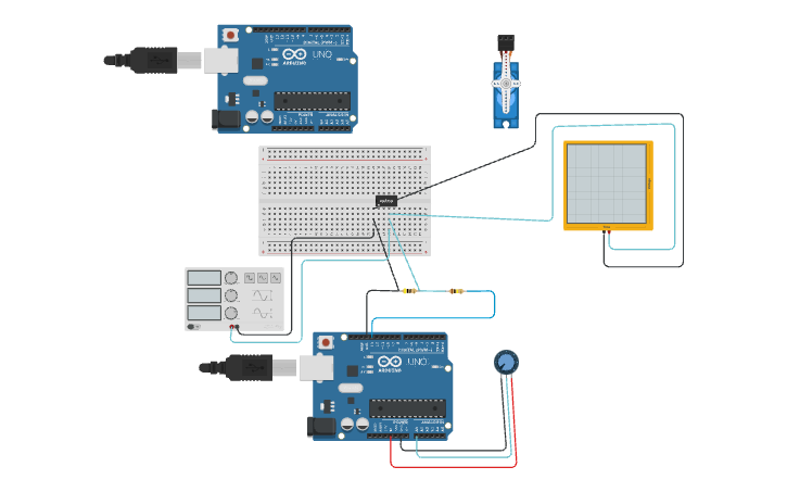 Circuit design EMG simulator - Tinkercad