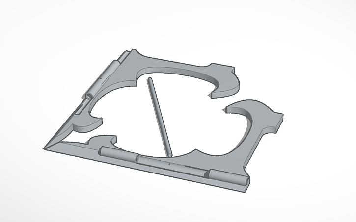 3D design Plate Stand - Tinkercad