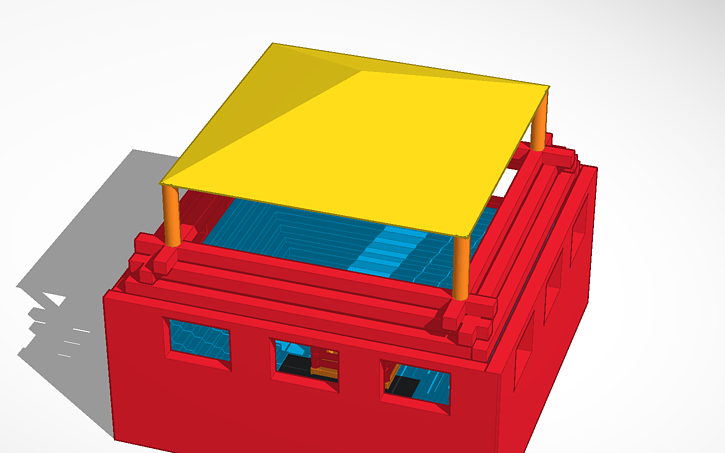 3D design Boxing Stadium - Tinkercad
