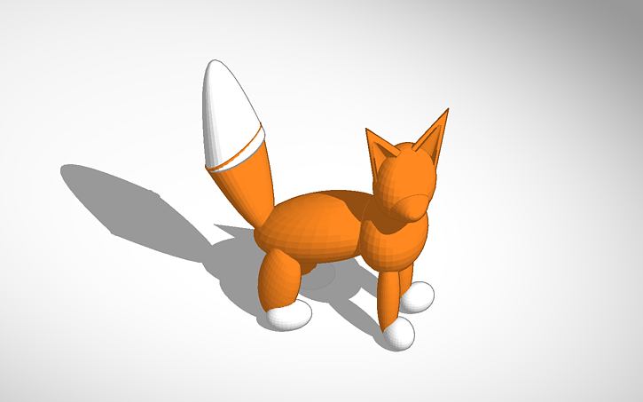 3D design Fox - Tinkercad
