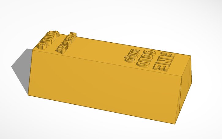 3D design Swag Gold Bar - Tinkercad