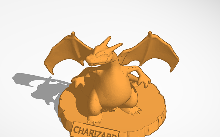 Python Code For Charizard 3D design Charizard - Tinkercad
