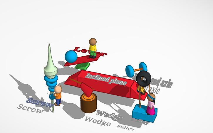 3D design SIMPLE MACHINES - Tinkercad