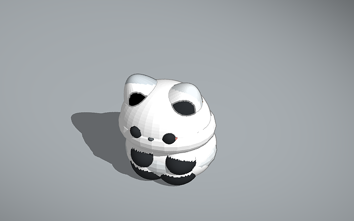 3D design artic fox - Tinkercad