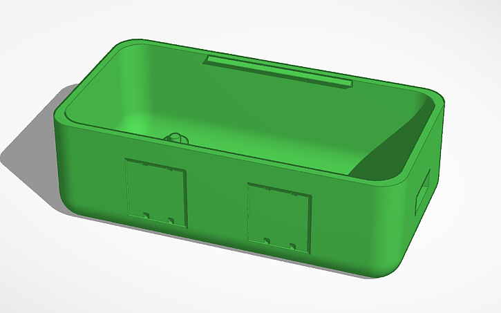 3D design box-with-buttons - Tinkercad
