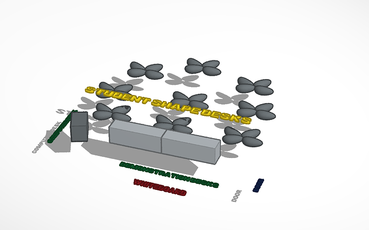 3D design New Classroom Design option 2 - Tinkercad