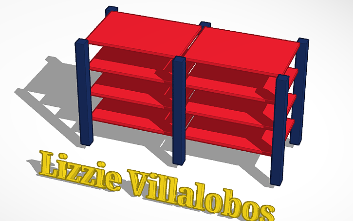 3D design Rack - Tinkercad