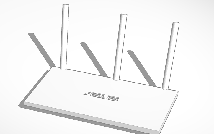 3D design WiFi Router Digital Learning ll - Tinkercad