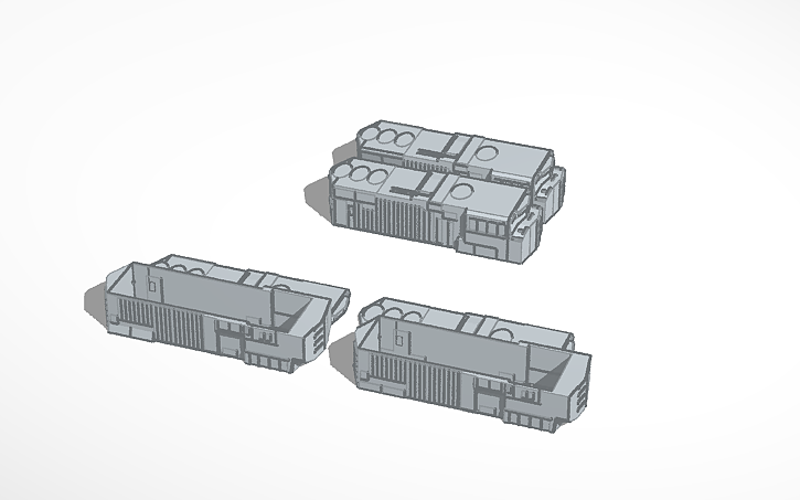 3D design Trackmaster SD70M shells - Tinkercad