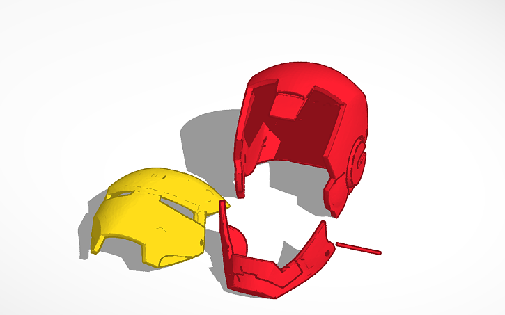 3d iron man helmet Classic STL 3D Printable Iron Man Helmet