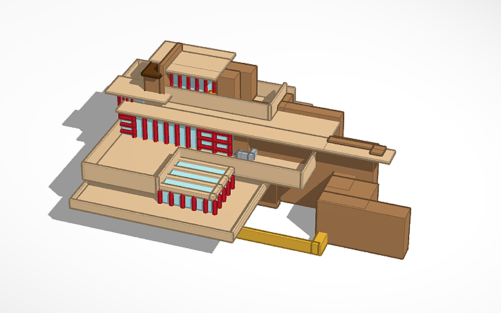 3D design Falling water - Tinkercad