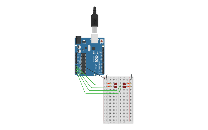 Circuit design test arduino - Tinkercad