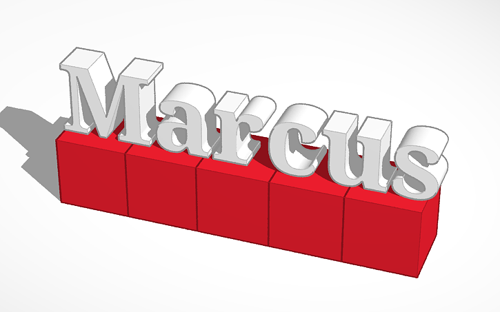 3D design Marcus - Tinkercad