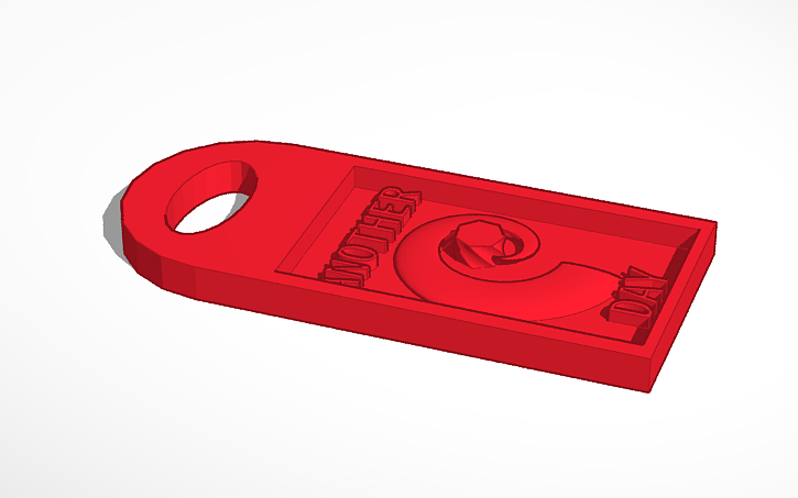 3D design Key Chain - Tinkercad