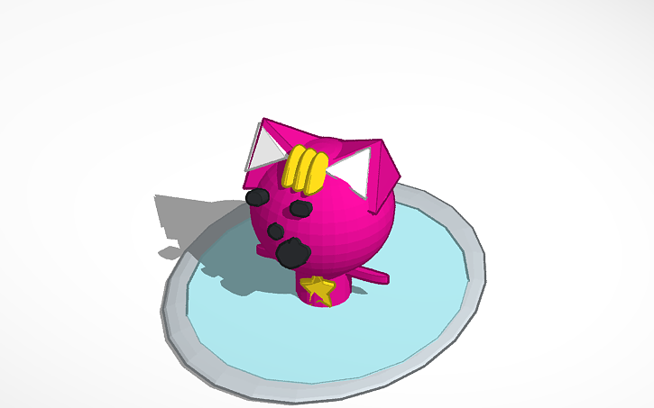 3D design pinkfong drowning in pool - Tinkercad