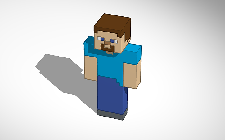 3D design Minecraft Steve - Tinkercad