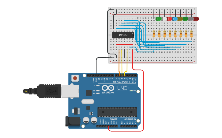 Circuit design Arduino Lesson 4 - Tinkercad