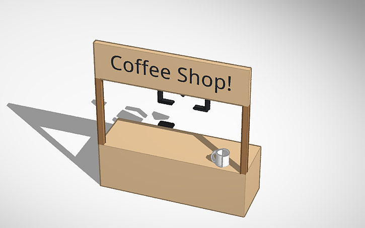 Inker Pad 3D design Coffee Cup making Shop! - Tinkercad