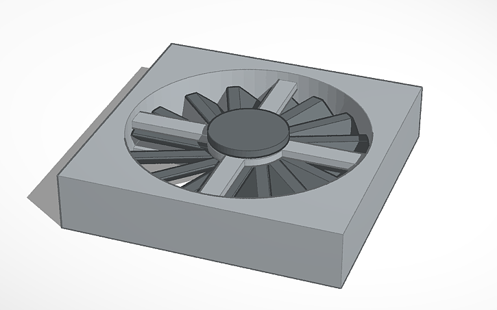 3D design Force Induction Fans - Tinkercad