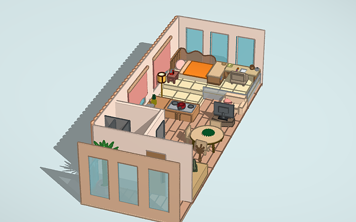 3D design Copy of Interior Design Challenge - Tinkercad