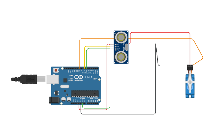 Circuit design Control PID de BALL-BEAM - Tinkercad
