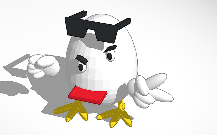 3D design rude egg bully - Tinkercad