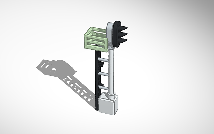 3D design Train signal 2(N) - Tinkercad